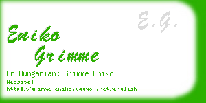 eniko grimme business card